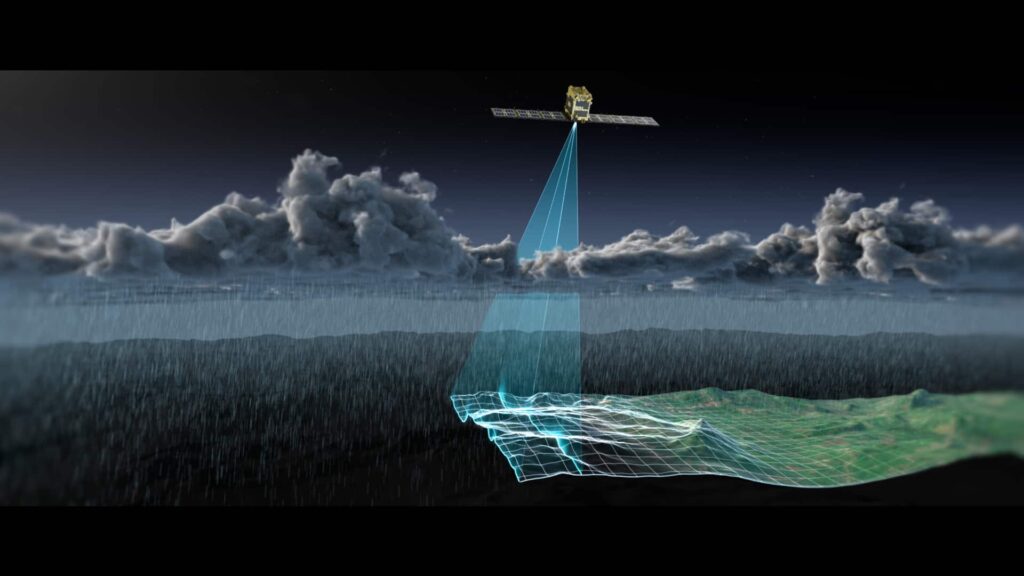 SAR satellite shot